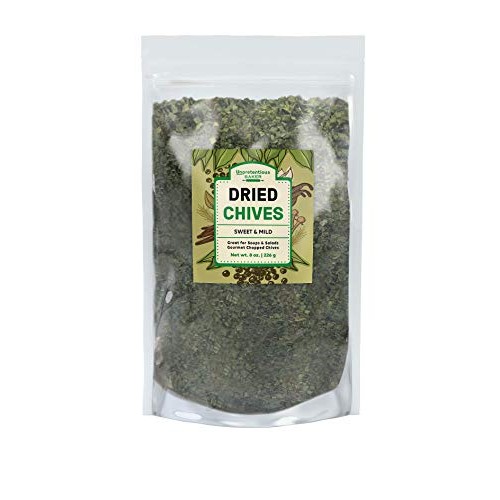 Dried Chives 8Oz Thin &Amp; Delicate, Gourmet Chopped Chives, Grea