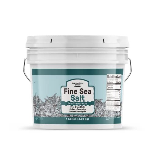 Fine Sea Salt By Unpretentious Baker, Pure Evaporated Mediterran