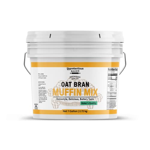 Oat Bran Muffin Mix By Unpretentious Baker, 1 Gallon, Fluffy, De...