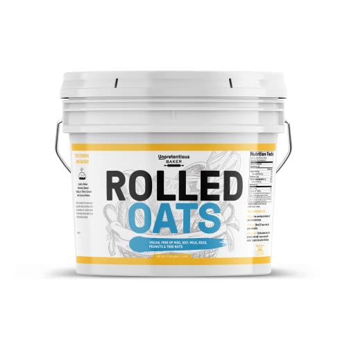 Rolled Oats By Unpretentious Baker, 1 Gallon, Old Fashioned Oats...