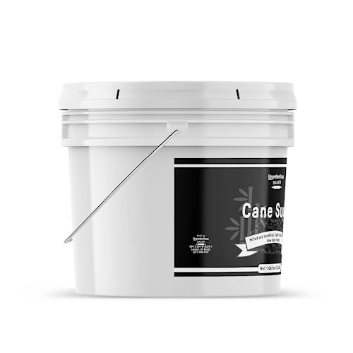 Unpretentious Cane Sugar, 1 Gallon Bucket, Raw, Kitchen Baking S...