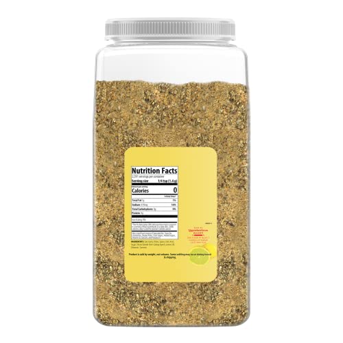 Unpretentious Lemon Pepper Seasoning 8lb, Great Zesty Flavor, ...