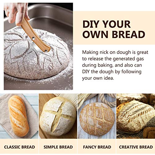 Upkoch Bread Lame With Wooden Handle Bread Slashing Tool Bread S