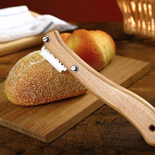 Upkoch Bread Lame With Wooden Handle Bread Slashing Tool Bread S