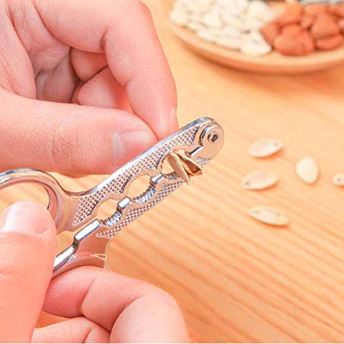 Upkoch Stainless Steel Seeds Plier Scissor Seed Cracker Sheller