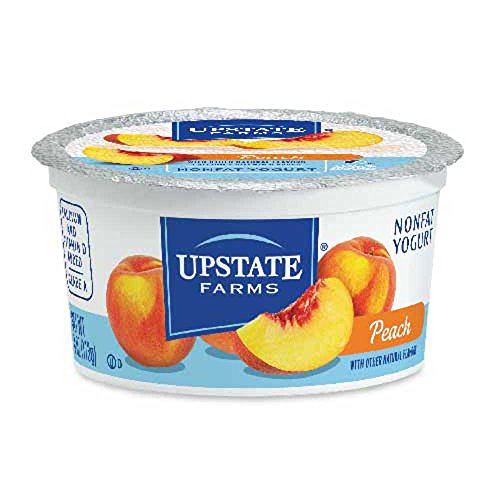 Upstate Niagara Coop Peach Rich And Creamy Yogurt, 4 Ounce -- 48
