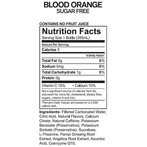 Uptime – Blood Orange - Sugar Free 12 Pack, Premium Energy Dri