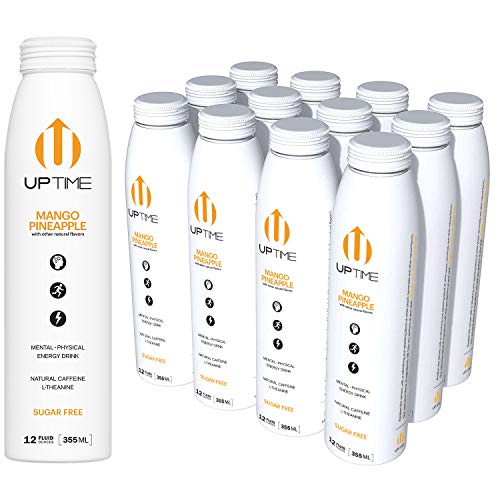 Uptime – Mango Pineapple - Sugar Free 12 Pack, Premium Energy