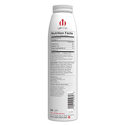 Uptime Original Citrus Zero Sugar 12 Pack, Premium Energy Drin