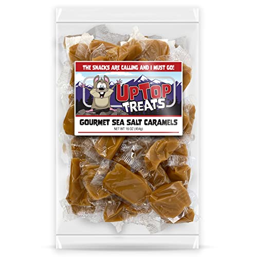 Gourmet Vanilla Sea Salt Caramels | 1 Lb Bag Of Individually Wra