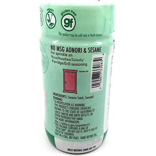 Aonori Goma Furikake Rice Seasoning No Salt, No Msg, Gluten Fre