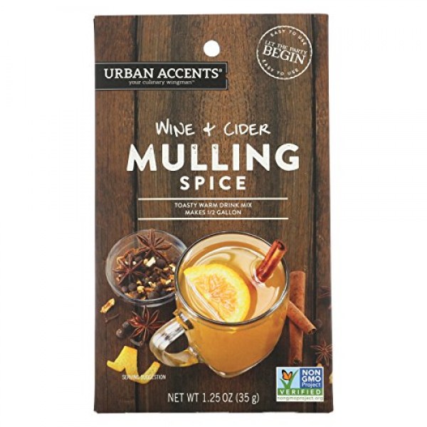 Urban Accents Wine and Cider - Mulling Spice - Case of 6 - 1.25 oz.
