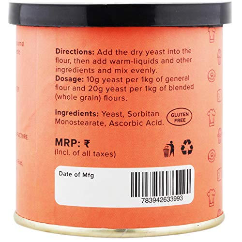 Urban Platter Bakers Active Dry Yeast, 100G