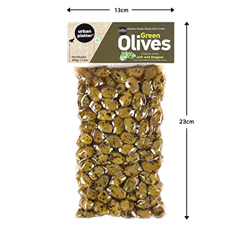 Urban Platter Chalkidiki Variety Green Olives with Wild Oregano ...