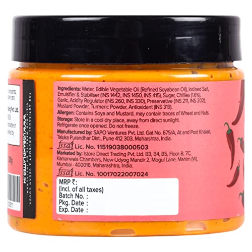 Urban Platter Vegan Chipotle Mayo, 300g / 10.6oz [Dairy-Free May...