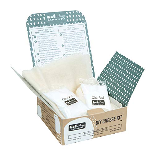 Mini Diy Cheese Kit - Ricotta &Amp; Farmers Cheese - 4 Batches, Mak