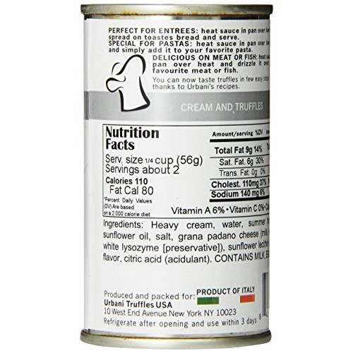 Urbani Truffle Thrills, Cream And Truffles, 6.4 Ounce Can