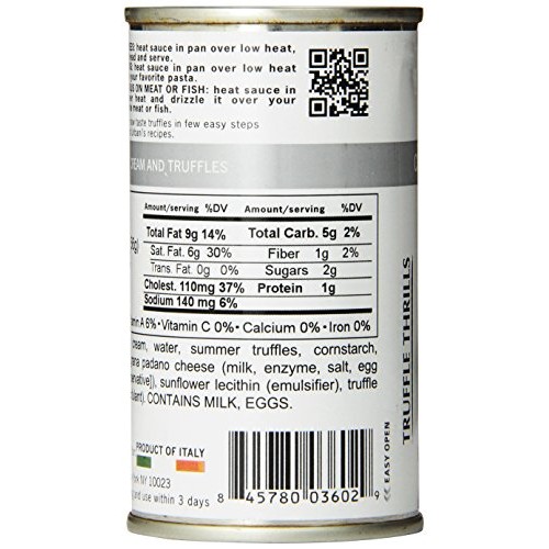 Urbani Truffle Thrills, Cream And Truffles, 6.4 Ounce Can