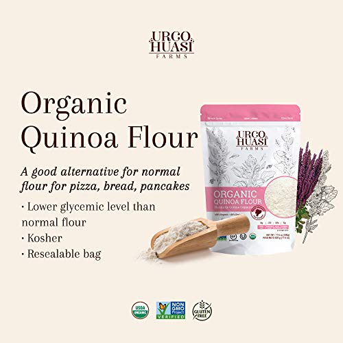 Urcohuasi Farms Organic Quinoa Flour, Non Gmo, Vegan, Naturally