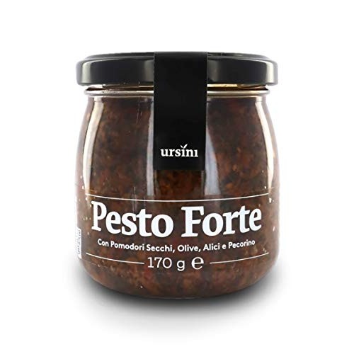 Ursini Dried Tomato Pesto Sauce With Anchovies, Black Olives And