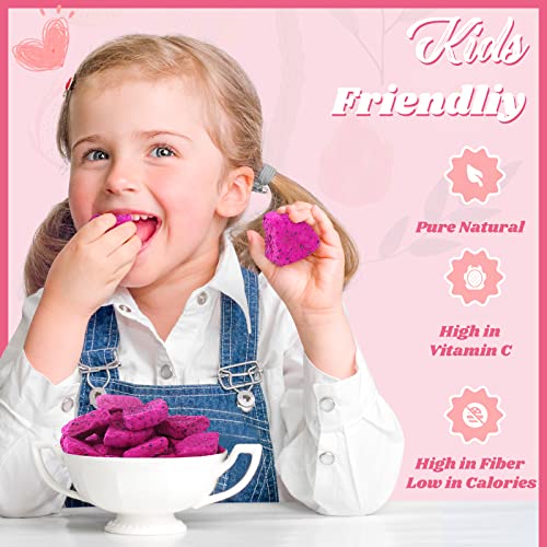 Ursnacks Dried Dragon Fruit Snacks chips Organic Freeze Dried Pi...