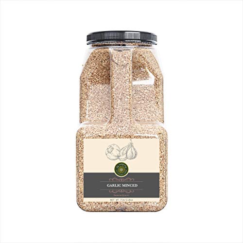 Us-Farmers Natural Premium Quality Garlic Minced In Jar, 7 Lbs