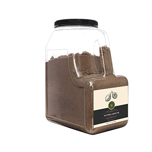 Us-Farmers Natural Premium Quality Nutmeg Ground In Jar, 5 Lbs