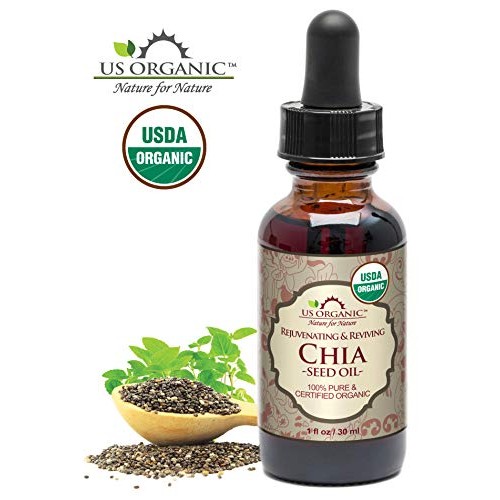 Us Organic Chia Seed Oil, Certified Organic, Pure &Amp; Natural, Col