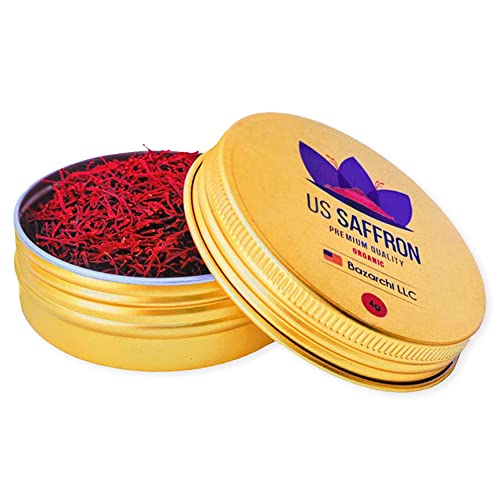 US Saffron, Premium & Finest Organic All Red Saffron Threads Gra...