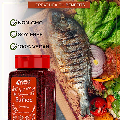 Usimplyseason Sumac Spice Original Powder, 5 Ounce