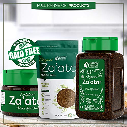 Usimplyseason Zaatar Spice Original Seasoning, 2.4 Ounce