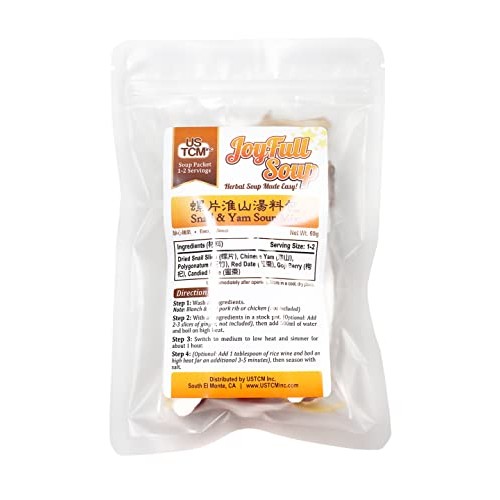 Ustcm Joyfull Soup Snail And Yam Soup Mix 螺片淮山湯料包 Herbal