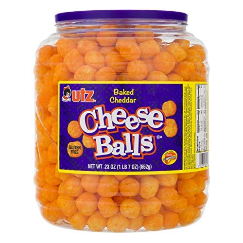 Utz Cheese Balls – 23 Ounce Barrel 1.44 Lbs – Made With Real C