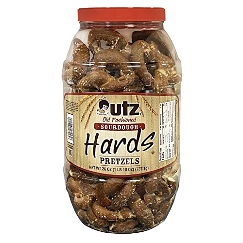 Utz Old Fashioned Sourdough Hard Pretzels – 28 Oz Barrel – Big A
