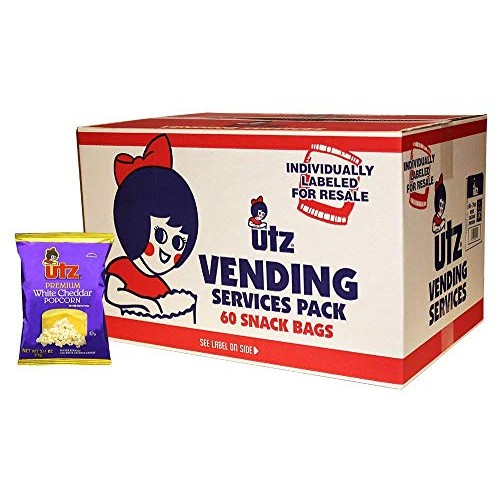 Utz Popcorn, White Cheddar – .75 Oz. Bags 60 Count – Baked Wit