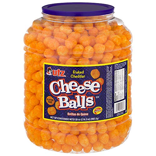 Utz Cheese Balls – 35 Ounce Barrel 2 Lbs – Made With Real Chee