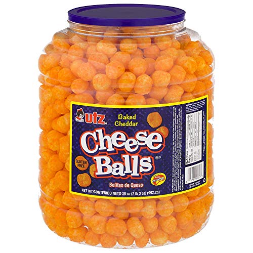 Utz Cheese Balls – 35 Ounce Barrel 2 Lbs – Made With Real Chee