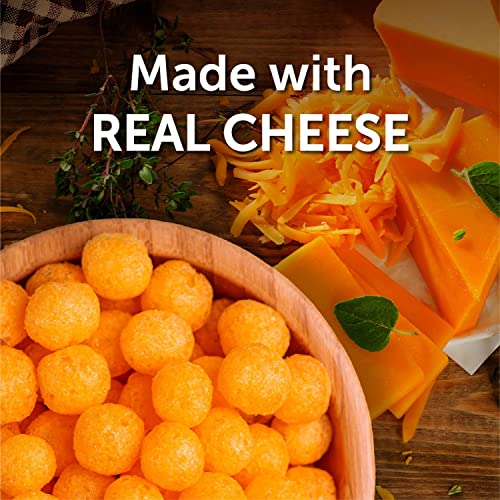 Utz Cheese Balls Barrel, Tasty Snack Baked with Real Cheddar Che...