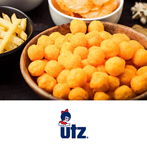 Utz Cheese Balls Barrel, Tasty Snack Baked with Real Cheddar Che...