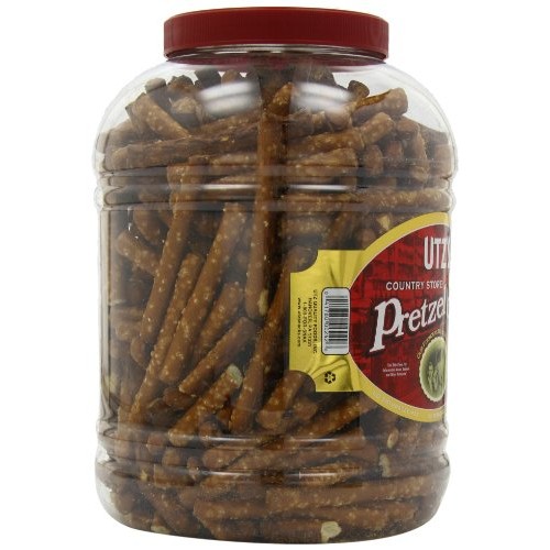 Utz Country Store Pretzel Stix – 55 Oz. Barrel –Thicker 4” Pretz