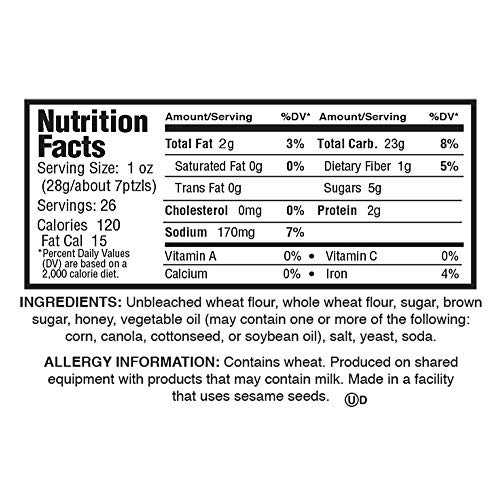 Utz Honey Wheat Braided Pretzel Twists – 26 Oz Barrel – Sweet Ho