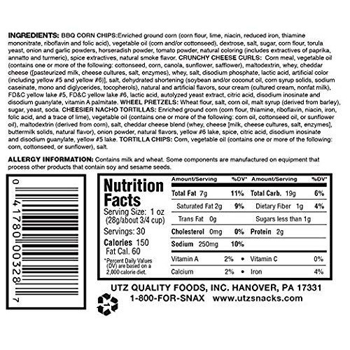 Utz Party Mix - 26 Ounce Barrel - Tasty Snack Mix Includes Corn