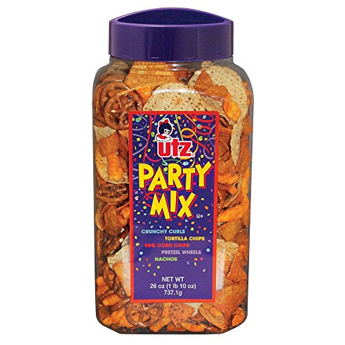Utz Party Mix - 26 Ounce Barrel - Tasty Snack Mix Includes Corn