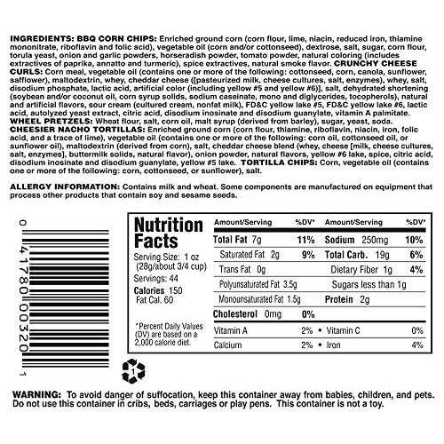 Utz Party Mix - 43 Ounce Barrel - Tasty Snack Mix Includes Corn