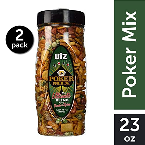 Utz Poker Mix – 20.5 oz. Barrel 2 Count – Crunchy Snack Mix wi...