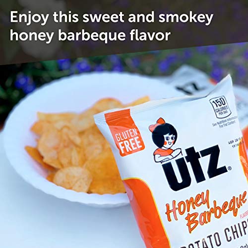 Utz Potato Chips, Honey Barbeque – 1 Oz. Bags 60 Count – Crisp