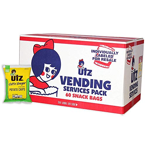 Utz Potato Chips, Salt &Amp; Vinegar – 1 Oz. Bags 60 Count – Crisp