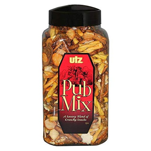 Utz Pub Mix - 44 Ounce Barrel - Savory Snack Mix, Blend Of Crunc