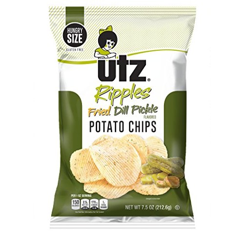 Utz Quality Foods Flavored Potato Chips 7.5 Ounce Hungry Size Ba