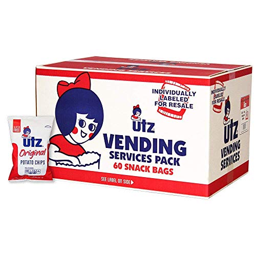 Utz Potato Chips, Regular – 1 Oz. Bags 60 Count – Crispy Potat